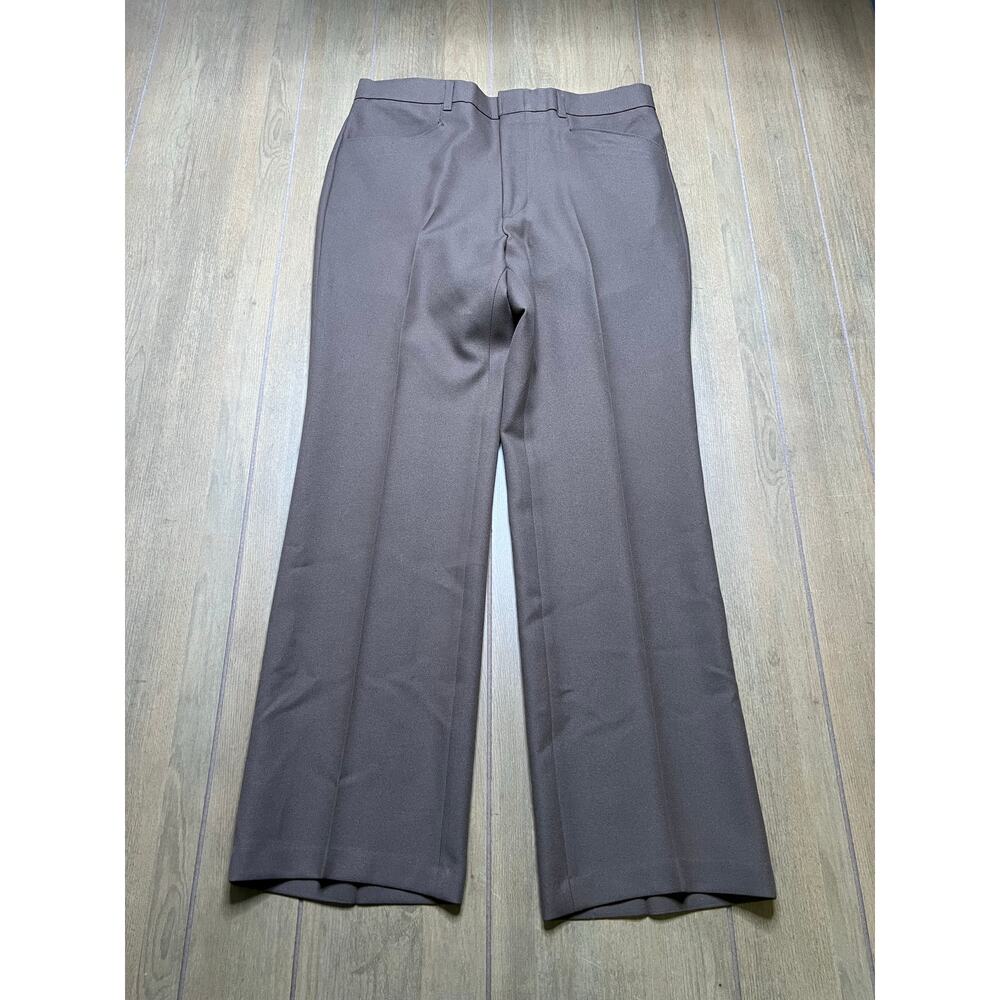 Vintage 80s Levi’s Action Slacks Brown Dress Pants Talon Zip Classic‎ Sz 34x31
